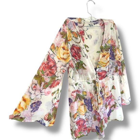 Show Me Your MuMu Floral Romper - Pink, Purple, Yellow - Picture 9 of 12